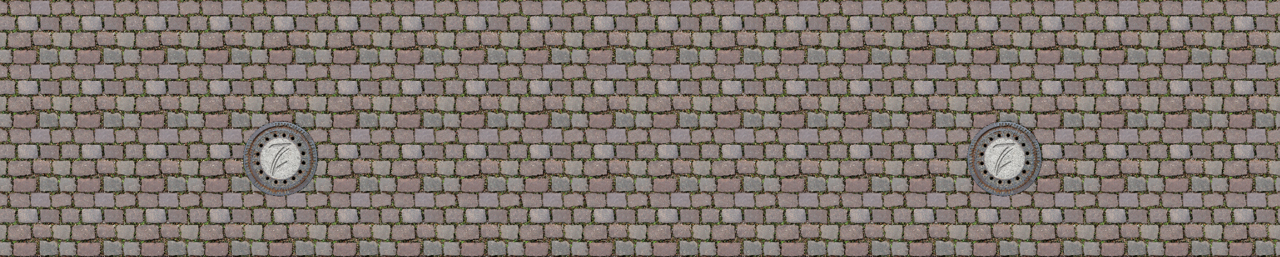 PVC-Kopfsteinpflaster 10x2m